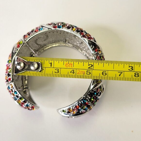 Multicolored Cuff Bangle Bracelet - Picture 12 of 16